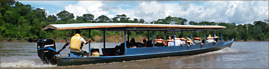 Bootsfahrt in den Regenwald des Tambopata-Nationalpark