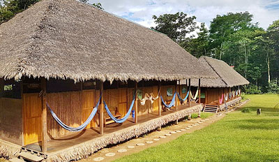 Langhaus mit der Unterkünfte